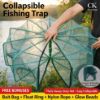 Picture of Premium Foldable Automatic Fishing Trap Net | 2mm Thickened Dense Mesh Fish Cage with Complete Accessories Kit (Bait,Rope,Floats) for Outdoor Fishing